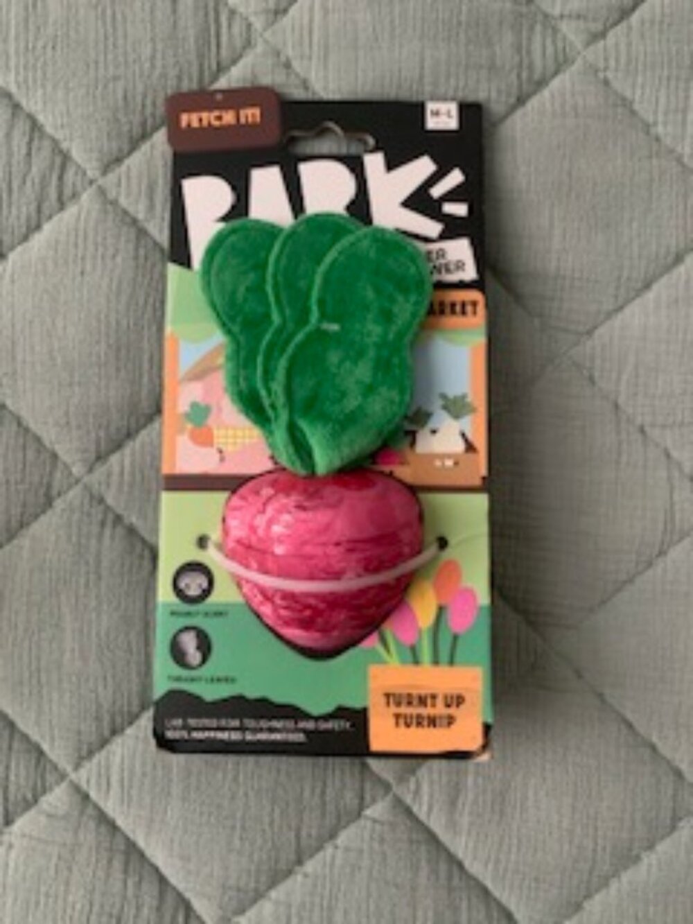 Turnt Up Turnip Super Chewer Durable Tug Dog Toy - NWT